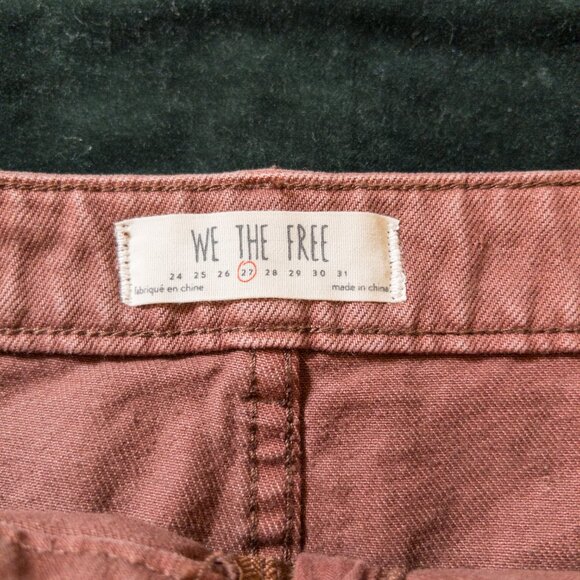 We The Free by Free People Zip Front Mini Skirt | Rust Brown | Size 27 | NWT - Picture 7 of 12